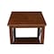 International Concepts Rectangle Hampton End Table, 22 W, 22 L, 25 in H, Wood, Espresso OT581-70E - alternate 2